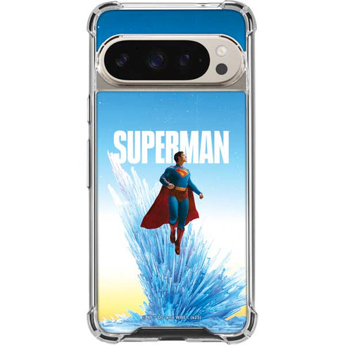 Superman 2025 Fortress of Solitude Classic Rise Google Pixel 9 Pro XL Clear Case